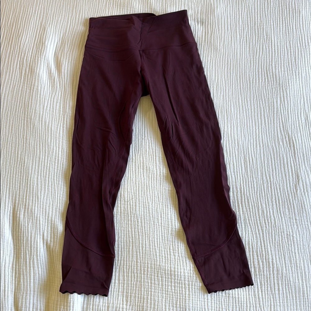 Lululemon Athletica Burgundy Leggings